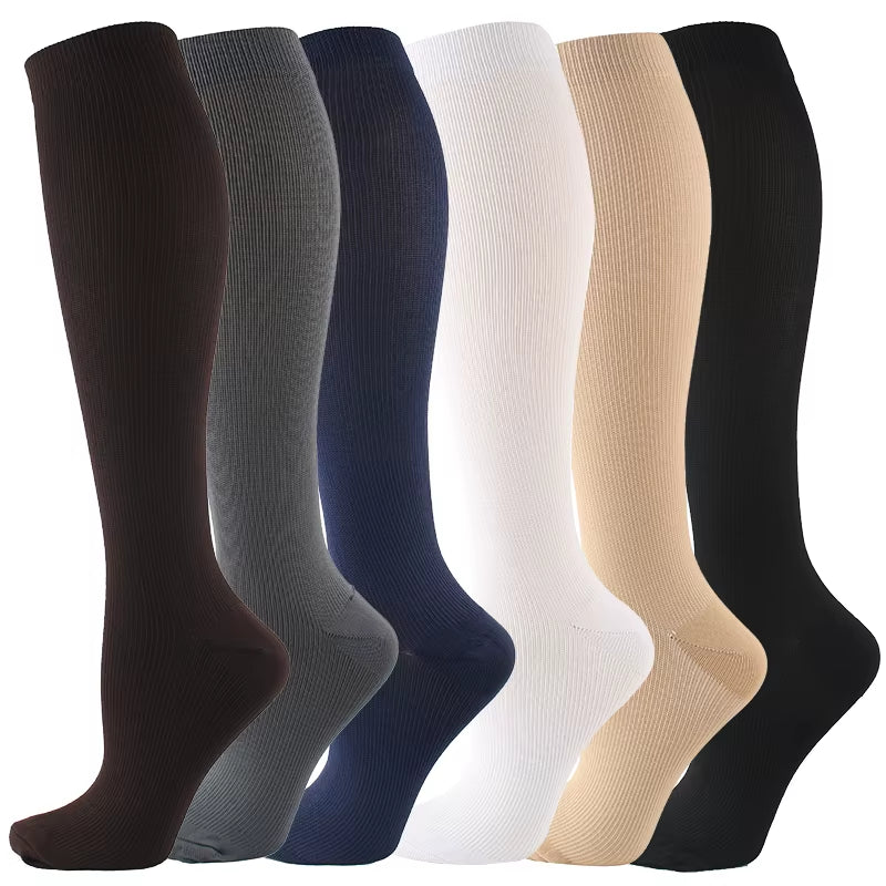 Varicose Veins Compression Socks Fit for Golf Rugby Running Hiking Sports for anti Fatigue Driving Travel Flight Women Men Socks
