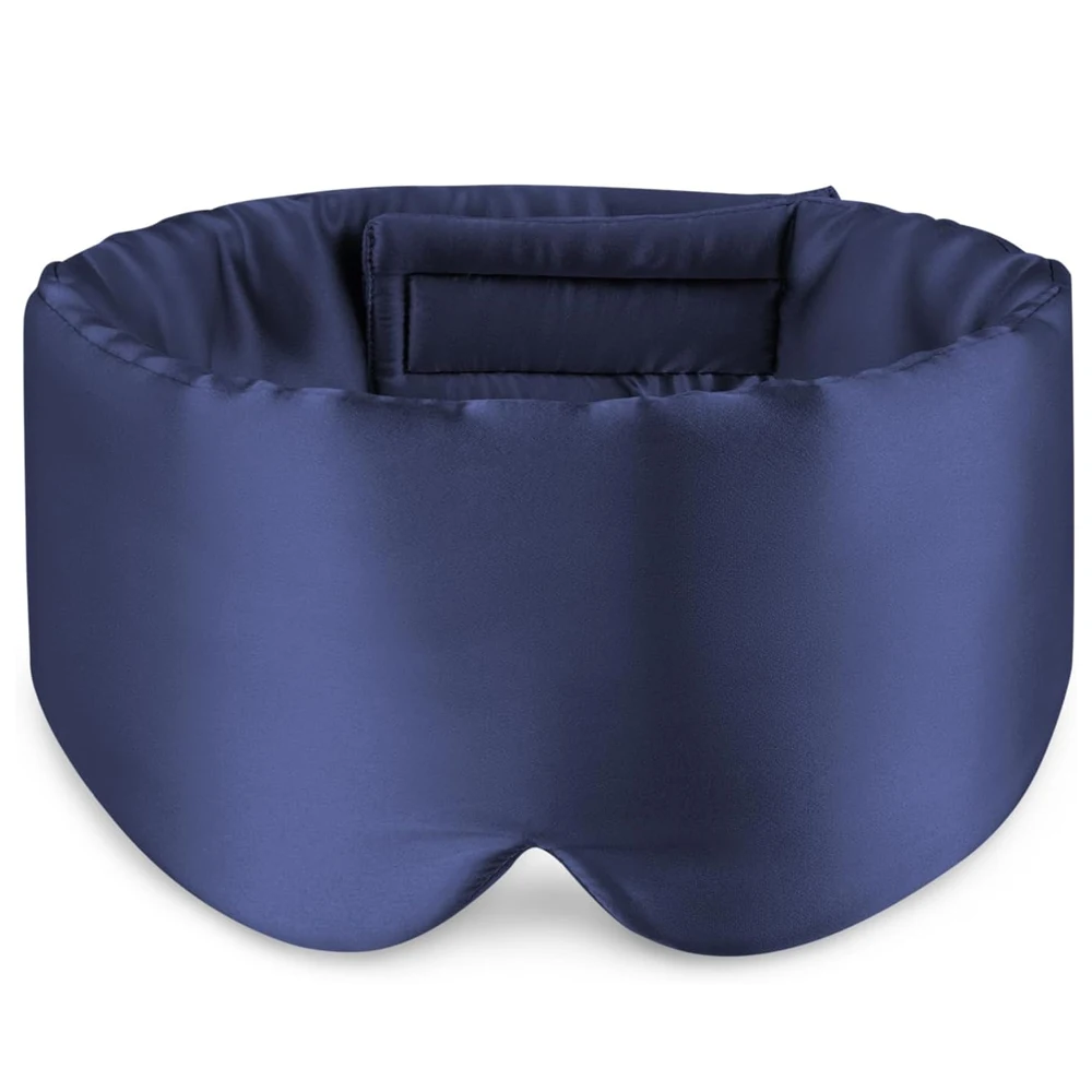 Mulberry Silk Blackout Sleeping Eye Mask Soft and Non-Intraocular Pressure Sleeping Mask Suitable for Side Sleep Adjustable