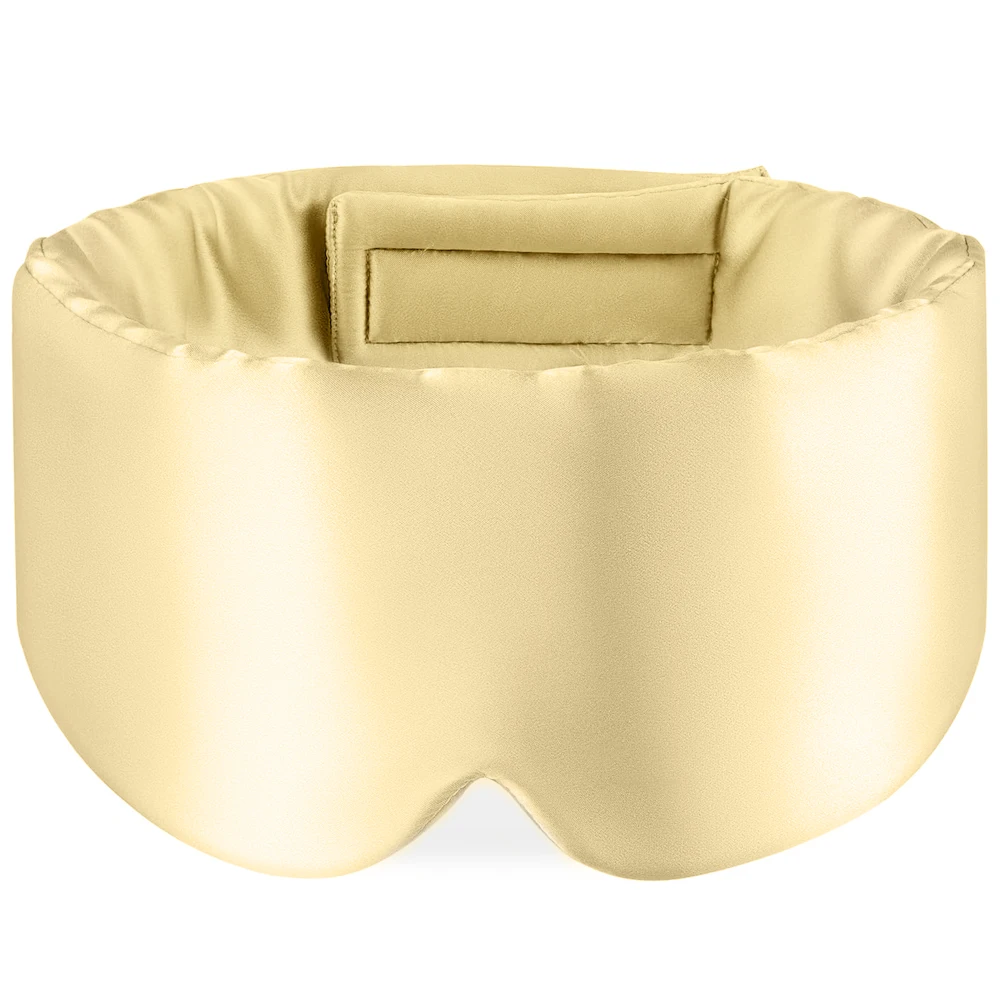Mulberry Silk Blackout Sleeping Eye Mask Soft and Non-Intraocular Pressure Sleeping Mask Suitable for Side Sleep Adjustable