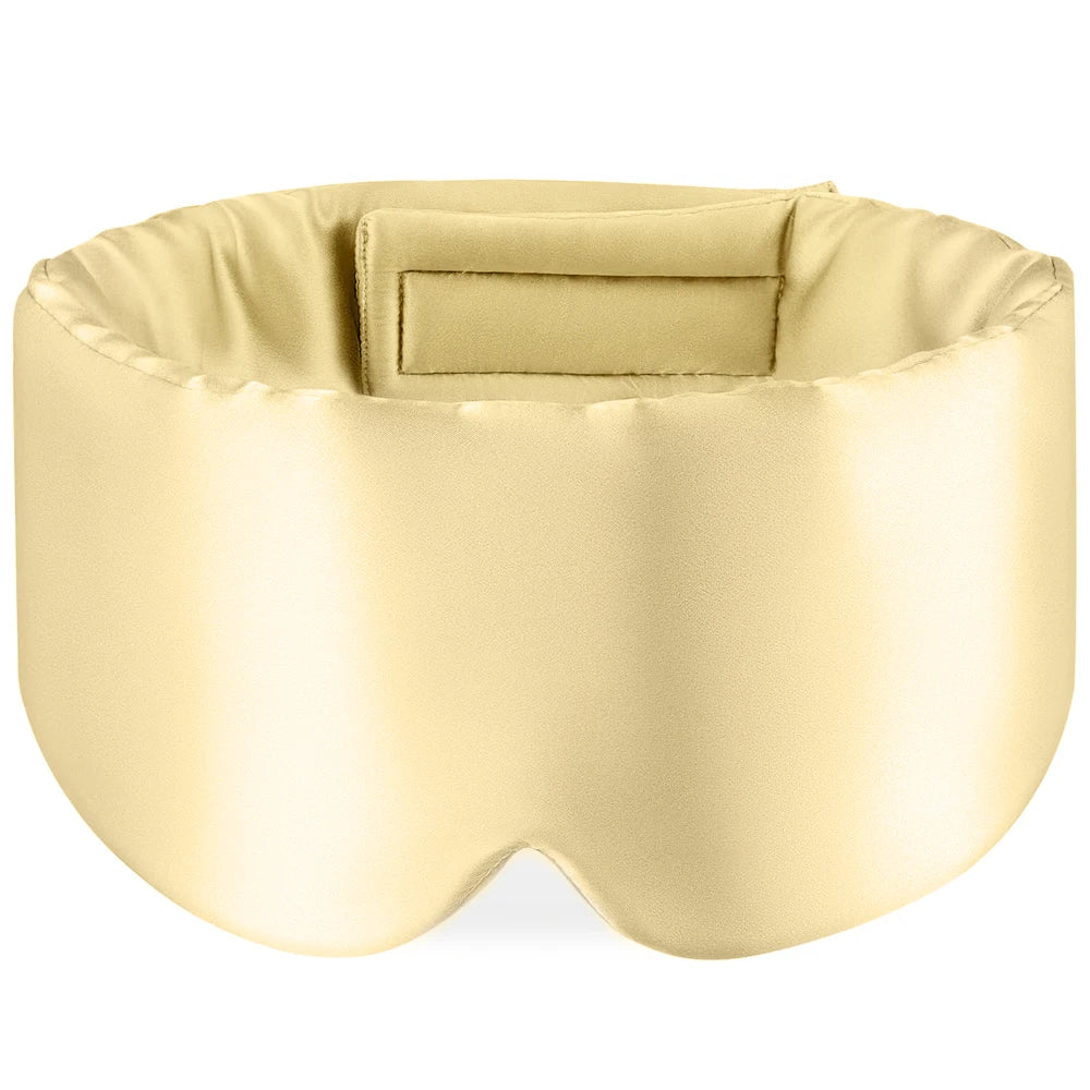 Mulberry Silk Blackout Sleeping Eye Mask Soft and Non-Intraocular Pressure Sleeping Mask Suitable for Side Sleep Adjustable