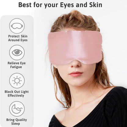 Mulberry Silk Blackout Sleeping Eye Mask Soft and Non-Intraocular Pressure Sleeping Mask Suitable for Side Sleep Adjustable