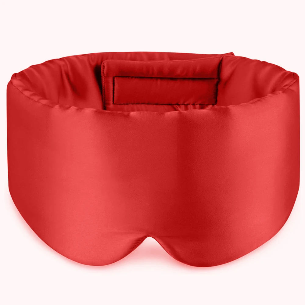 Mulberry Silk Blackout Sleeping Eye Mask Soft and Non-Intraocular Pressure Sleeping Mask Suitable for Side Sleep Adjustable