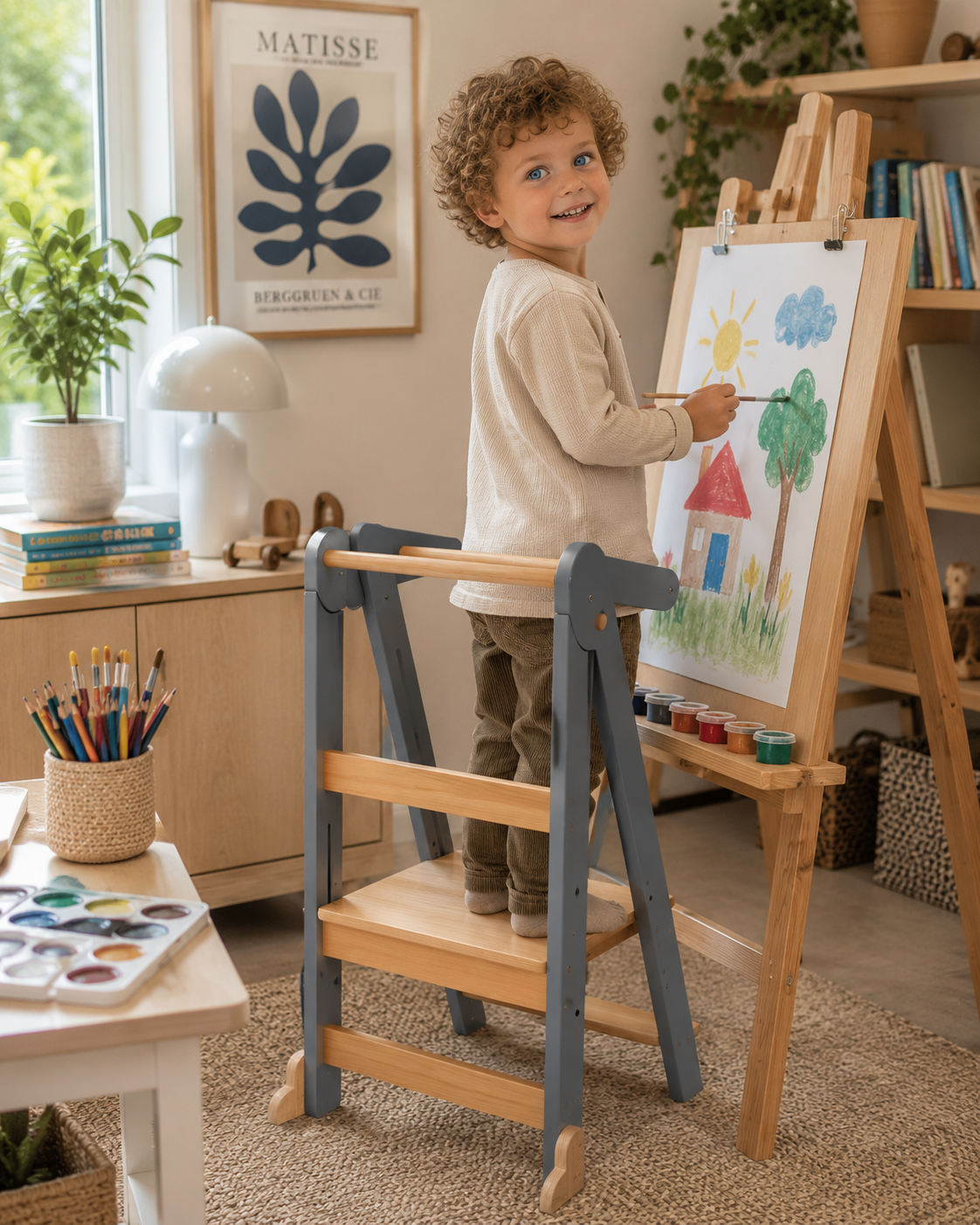 Foldable Toddler Standing Tower