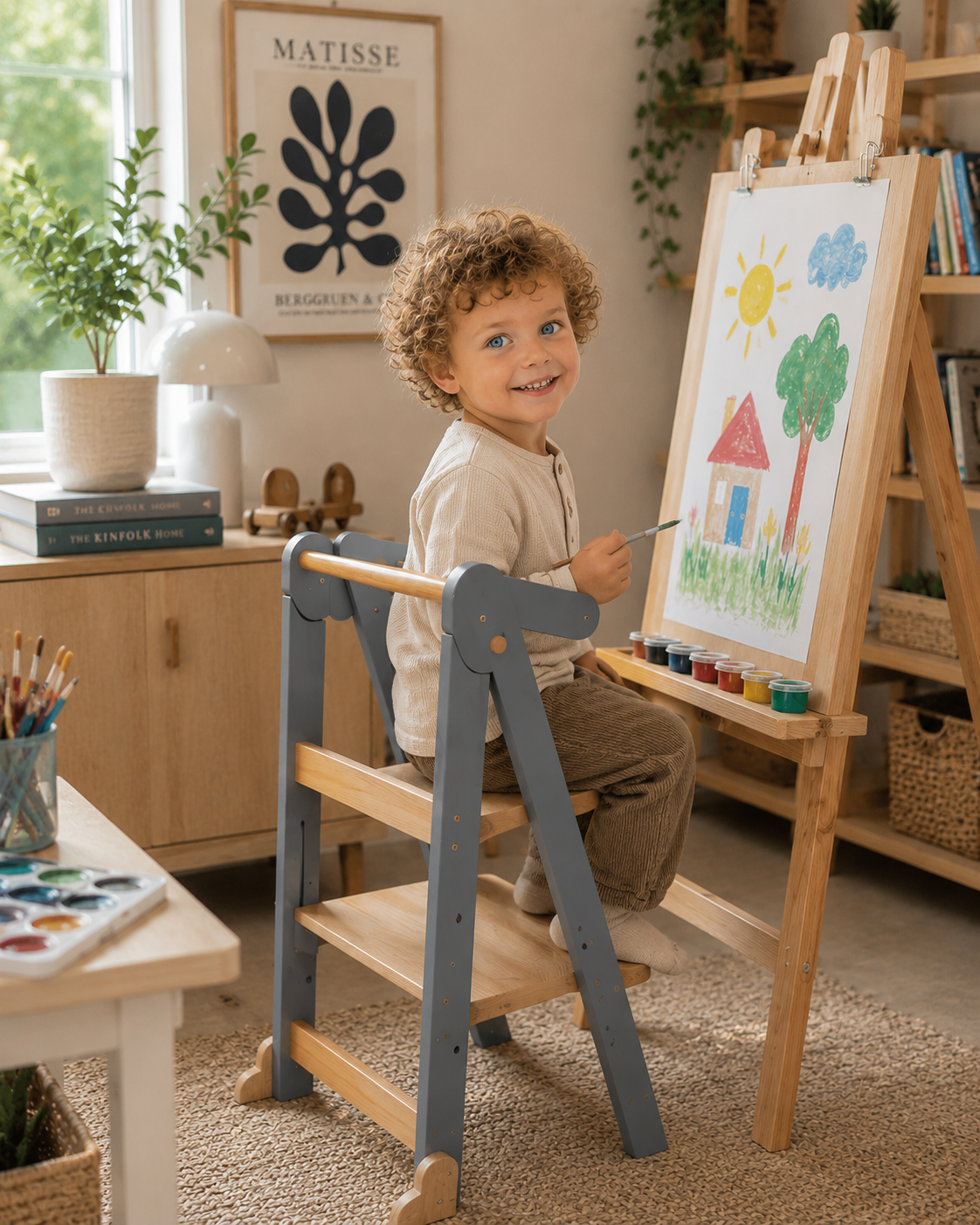 Foldable Toddler Standing Tower