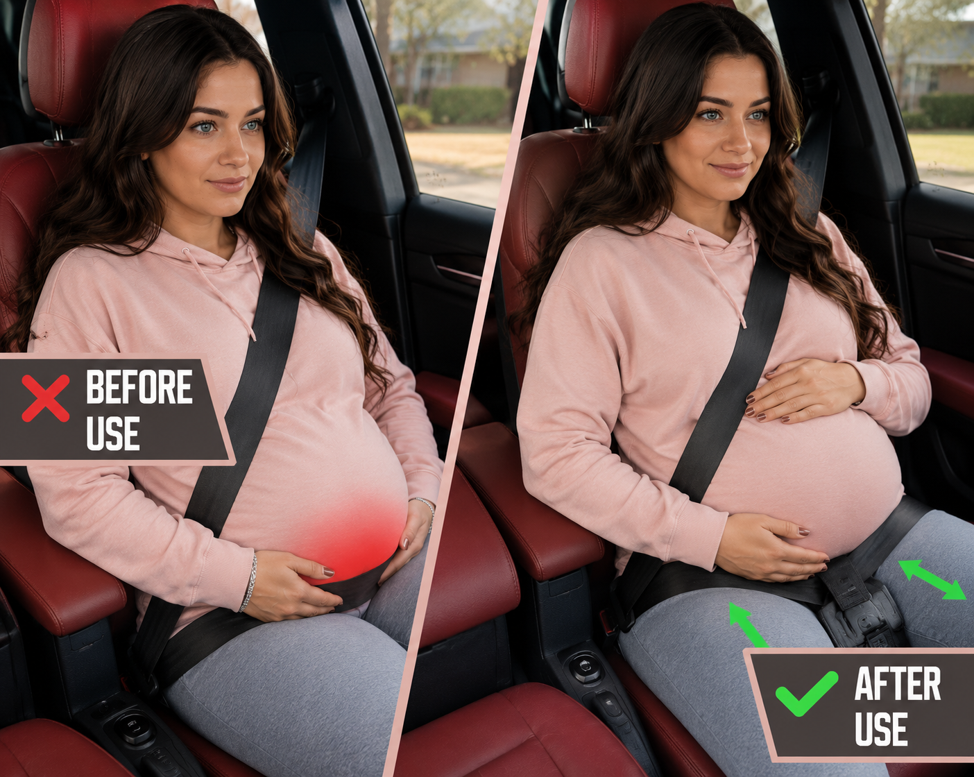 Car Seat Belt Adjuster for Pregnancy