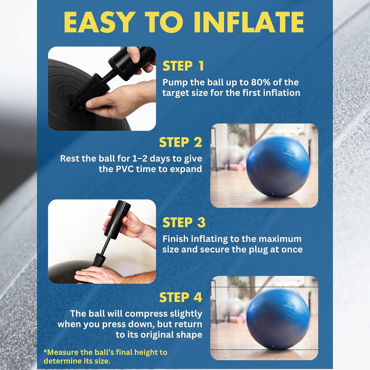 Pregnancy Ball - Yoga Ball for Pregnancy with Book, Prenatal, Labor & Postnatal Maternity Exercise